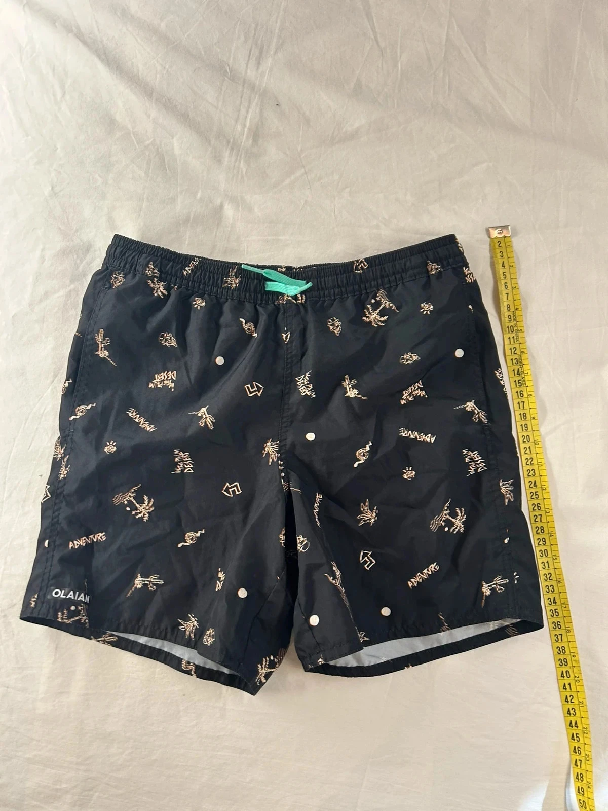Short maillot de bain decathlon noir à motifs vintage